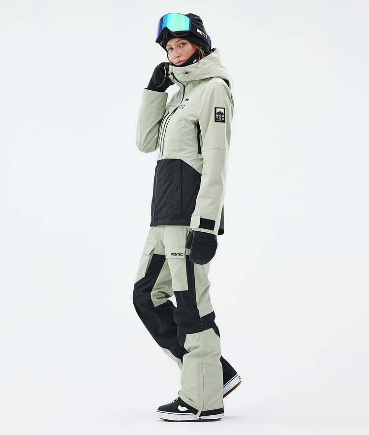 Montec Moss W Veste Snowboard Femme Soft Green/Black, Image 4 sur 10