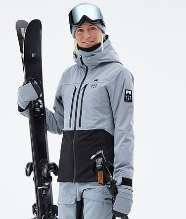 Montec Moss W Ski jas Dames Soft Blue/Black