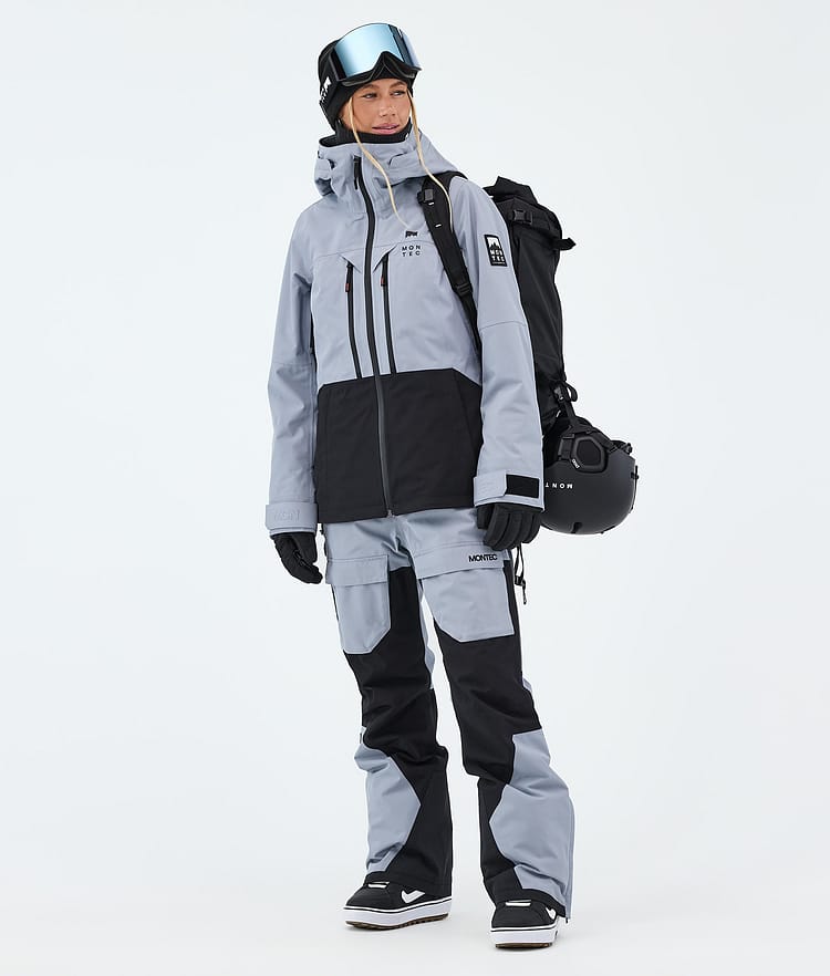Montec Moss W Veste Snowboard Femme Soft Blue/Black, Image 2 of 9