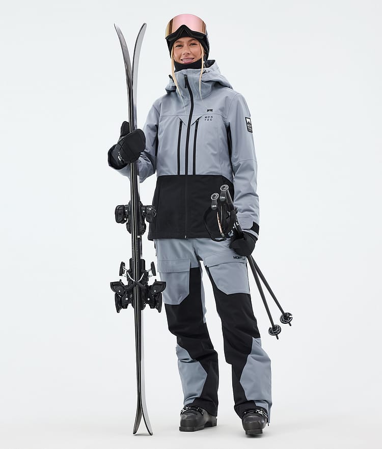Montec Moss W Ski jas Dames Soft Blue/Black, Afbeelding 3 van 10