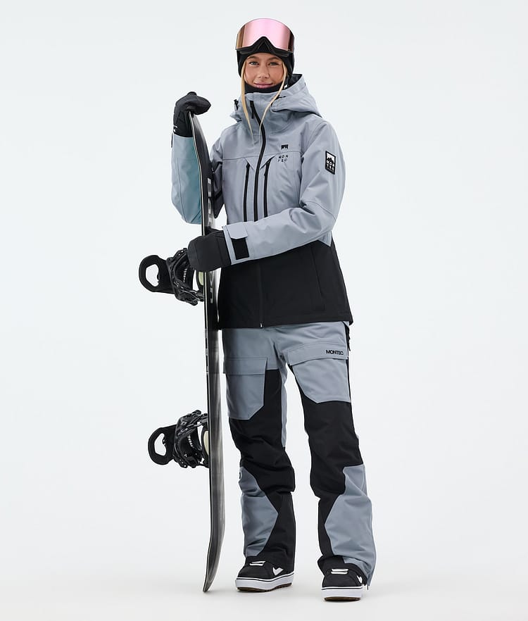 Montec Moss W Snowboard jas Dames Soft Blue/Black, Afbeelding 3 van 10
