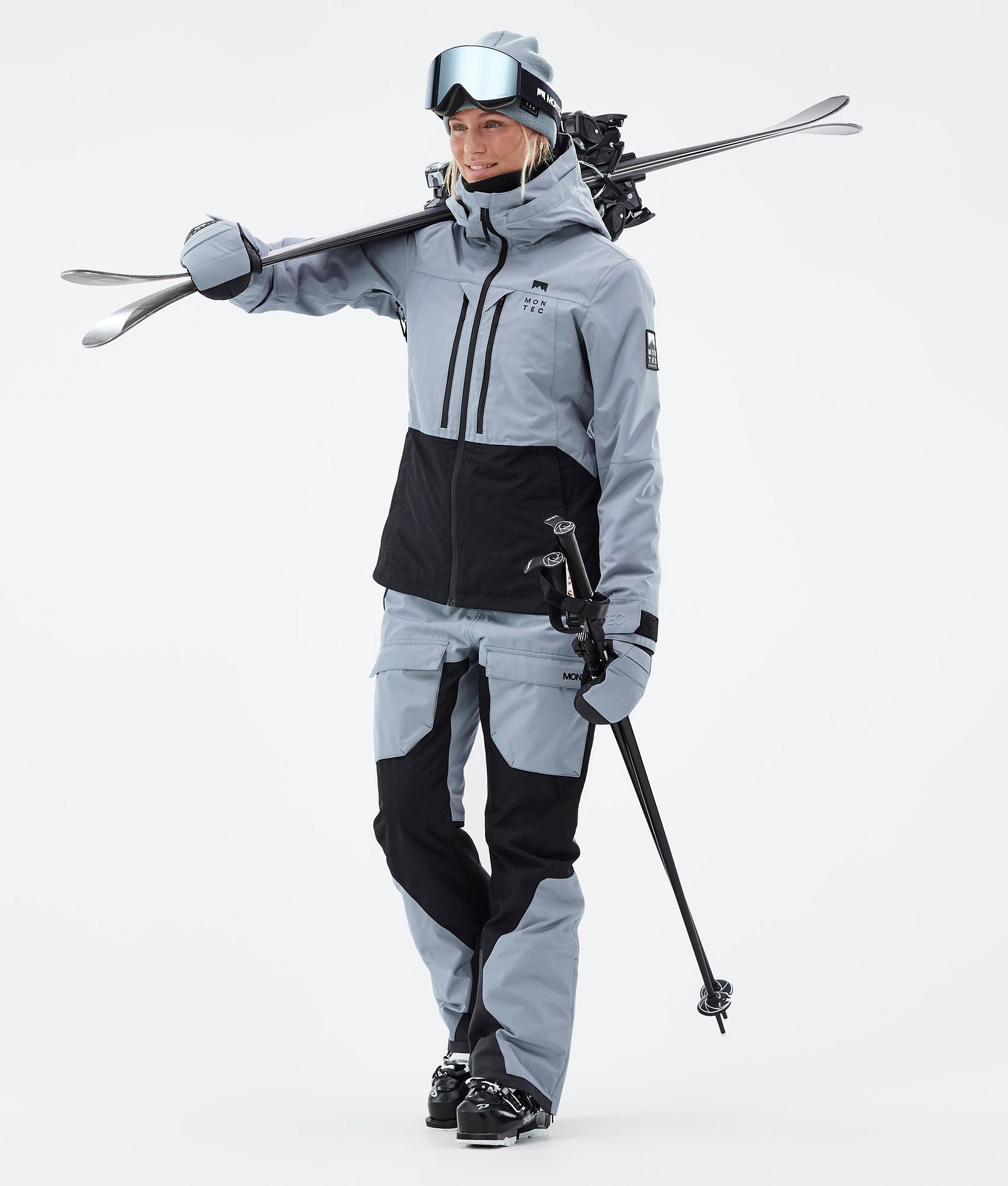 Montec Moss W Women's Ski Jacket Soft Blue/Black