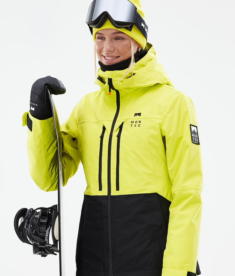 Montec Moss W Bunda na Snowboard Dámské Bright Yellow/Black, Obrázek 2 z 10