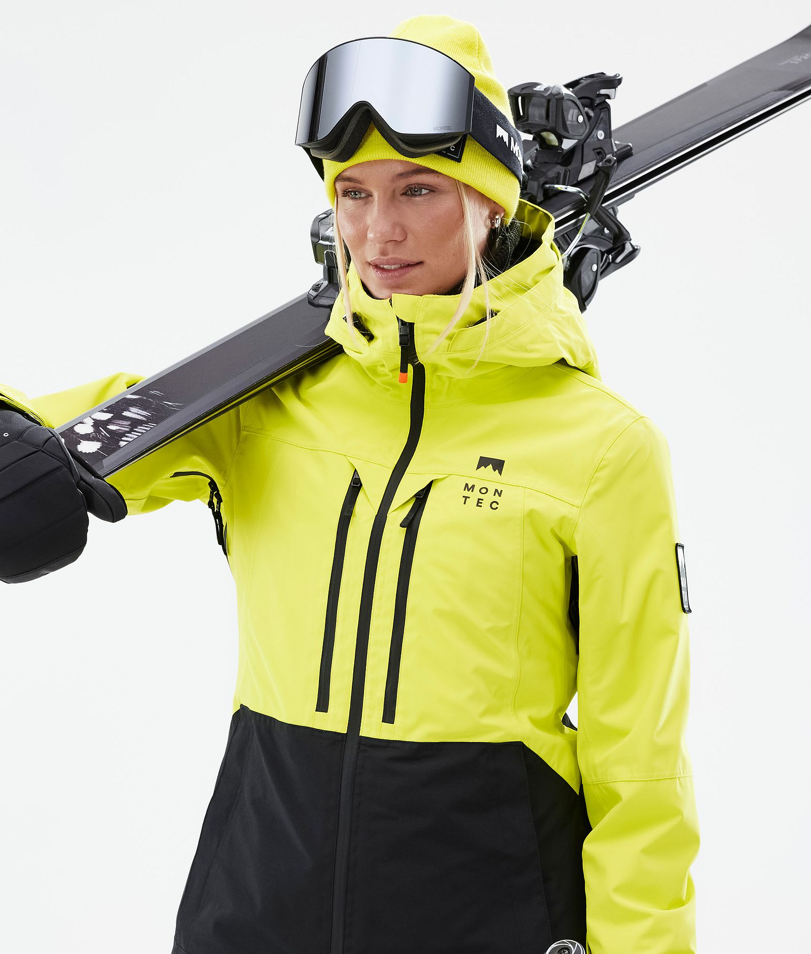 Montec Moss W Ski jas Dames Bright Yellow/Black