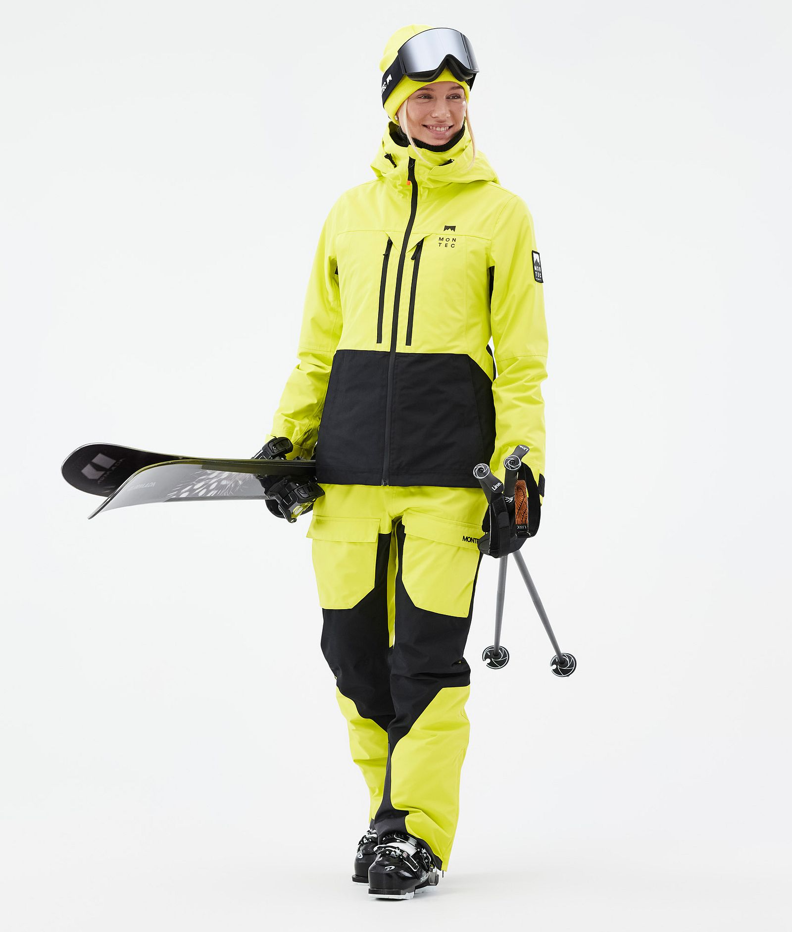 Montec Moss W Skijacke Damen Bright Yellow/Black, Bild 3 von 10