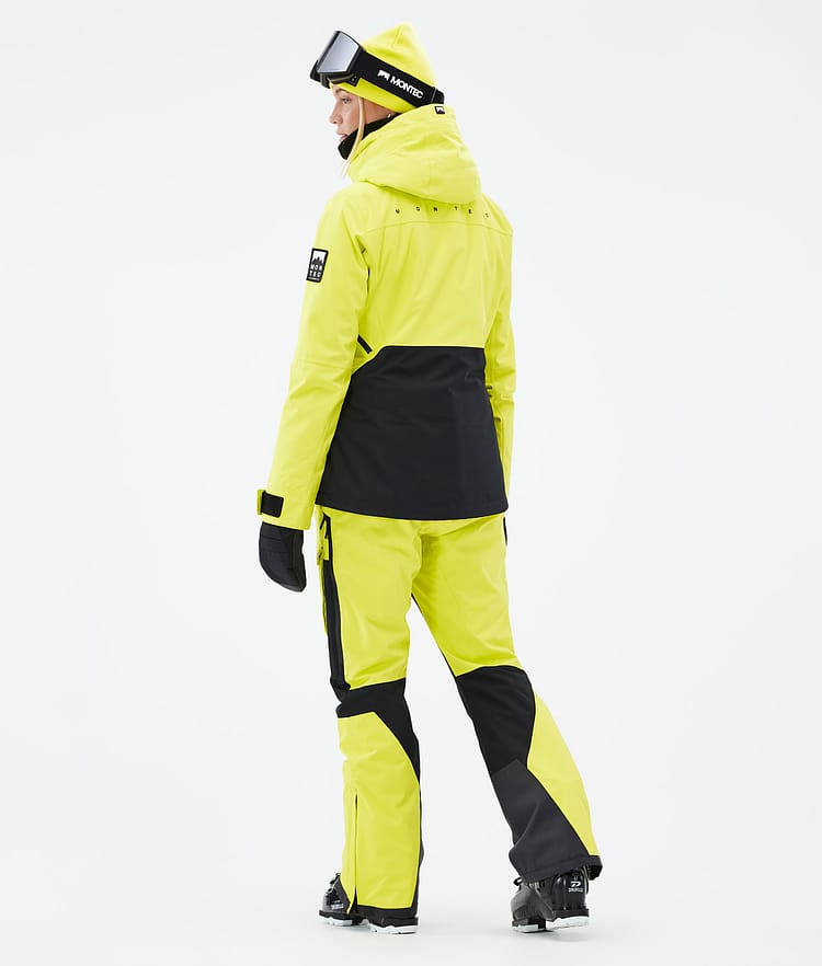 Montec Moss W Veste de Ski Femme Bright Yellow/Black, Image 5 sur 10