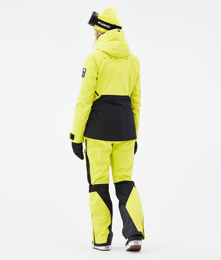Montec Moss W Kurtka Snowboardowa Kobiety Bright Yellow/Black, Zdjęcie 5 z 10
