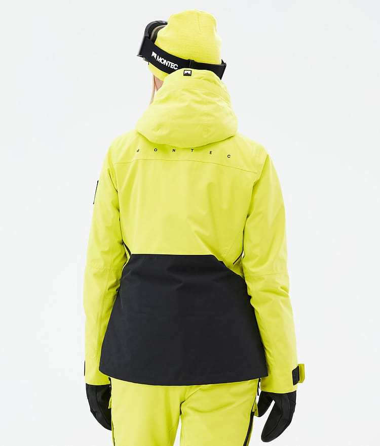 Montec Moss W Snowboardjakke Dame Bright Yellow/Black Renewed, Billede 7 af 10