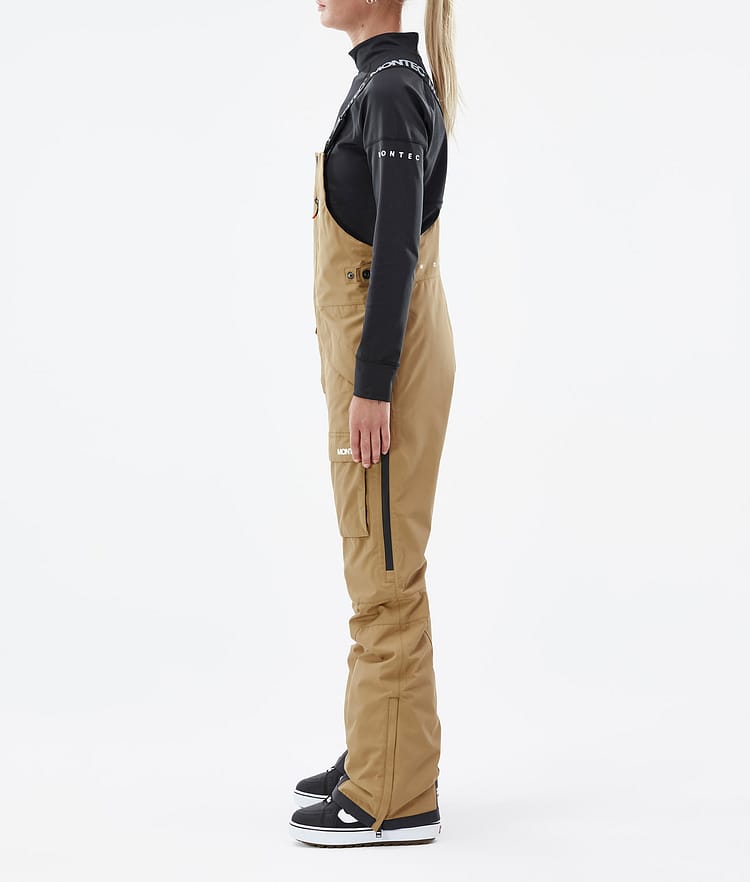 Montec Fawk W Pantalon de Snowboard Femme Gold, Image 2 sur 6