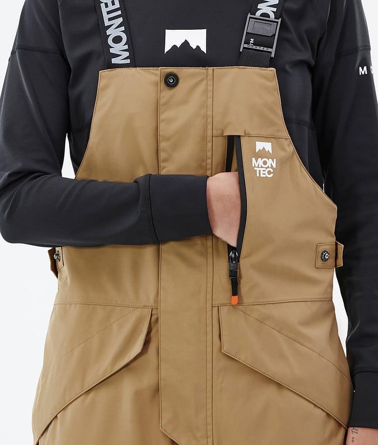 Montec Fawk W Snowboard Broek Dames Gold, Afbeelding 5 van 6