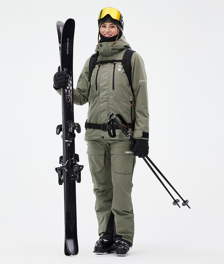 Montec Fawk W Pantalon de Ski Femme Greenish, Image 2 sur 7