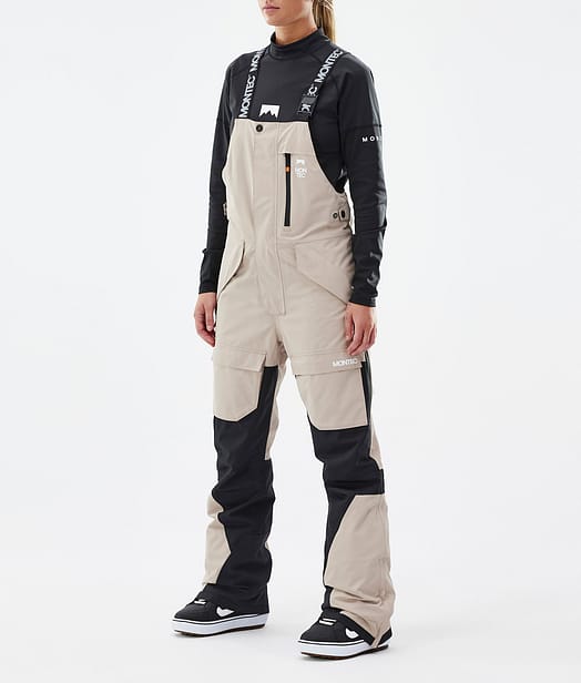 Montec Fawk W Spodnie Snowboardowe Kobiety Sand/Black