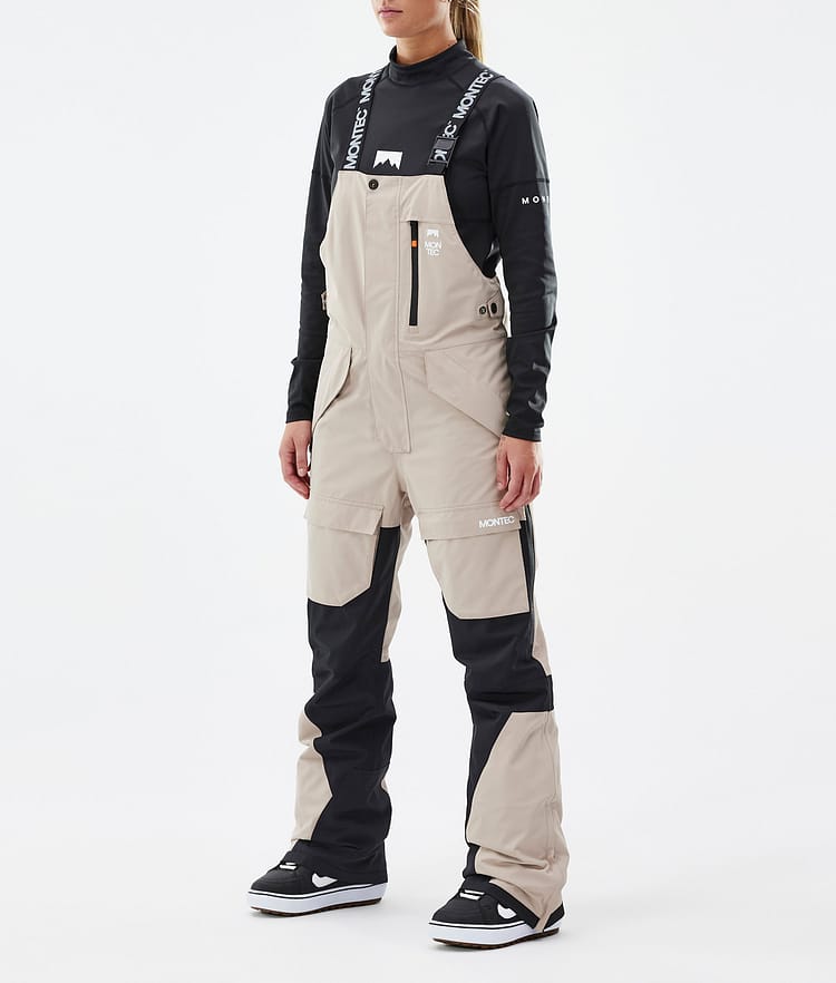 Montec Fawk W Spodnie Snowboardowe Kobiety Sand/Black, Zdjęcie 1 z 7