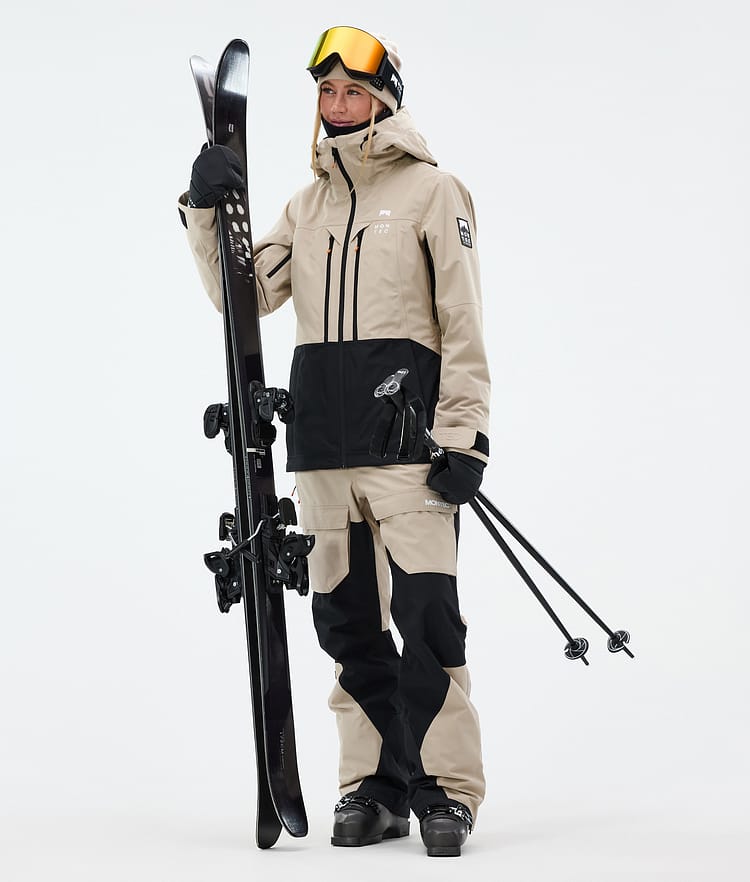 Montec Fawk W Skibroek Dames Sand/Black, Afbeelding 3 van 8