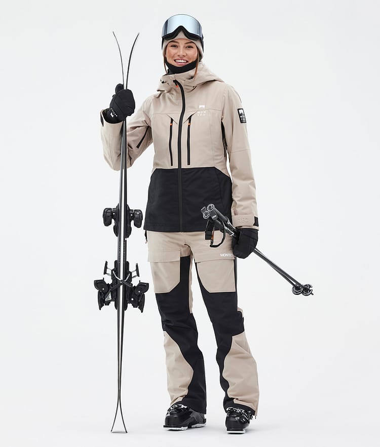 Montec Fawk W Pantalon de Ski Femme Sand/Black, Image 2 sur 7
