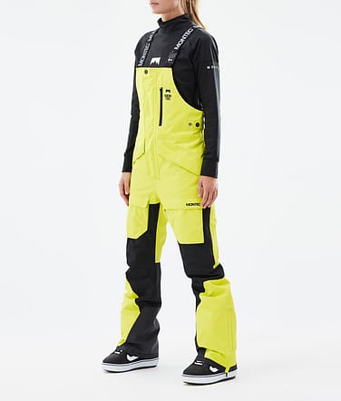 Montec Fawk W Kalhoty na Snowboard Dámské Bright Yellow/Black Renewed