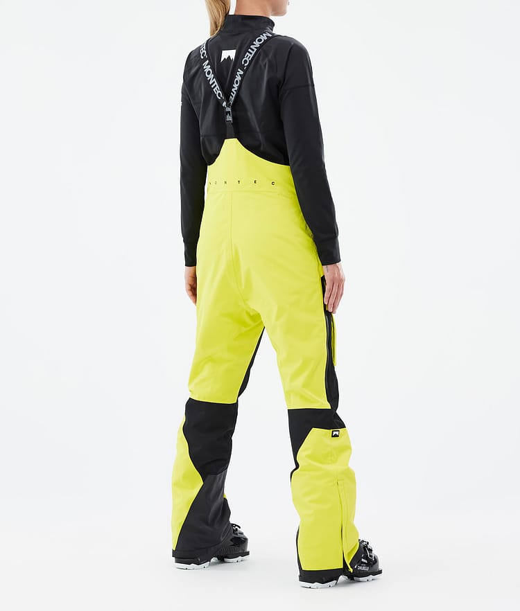 Montec Fawk W Spodnie Narciarskie Kobiety Bright Yellow/Black, Zdjęcie 3 z 6