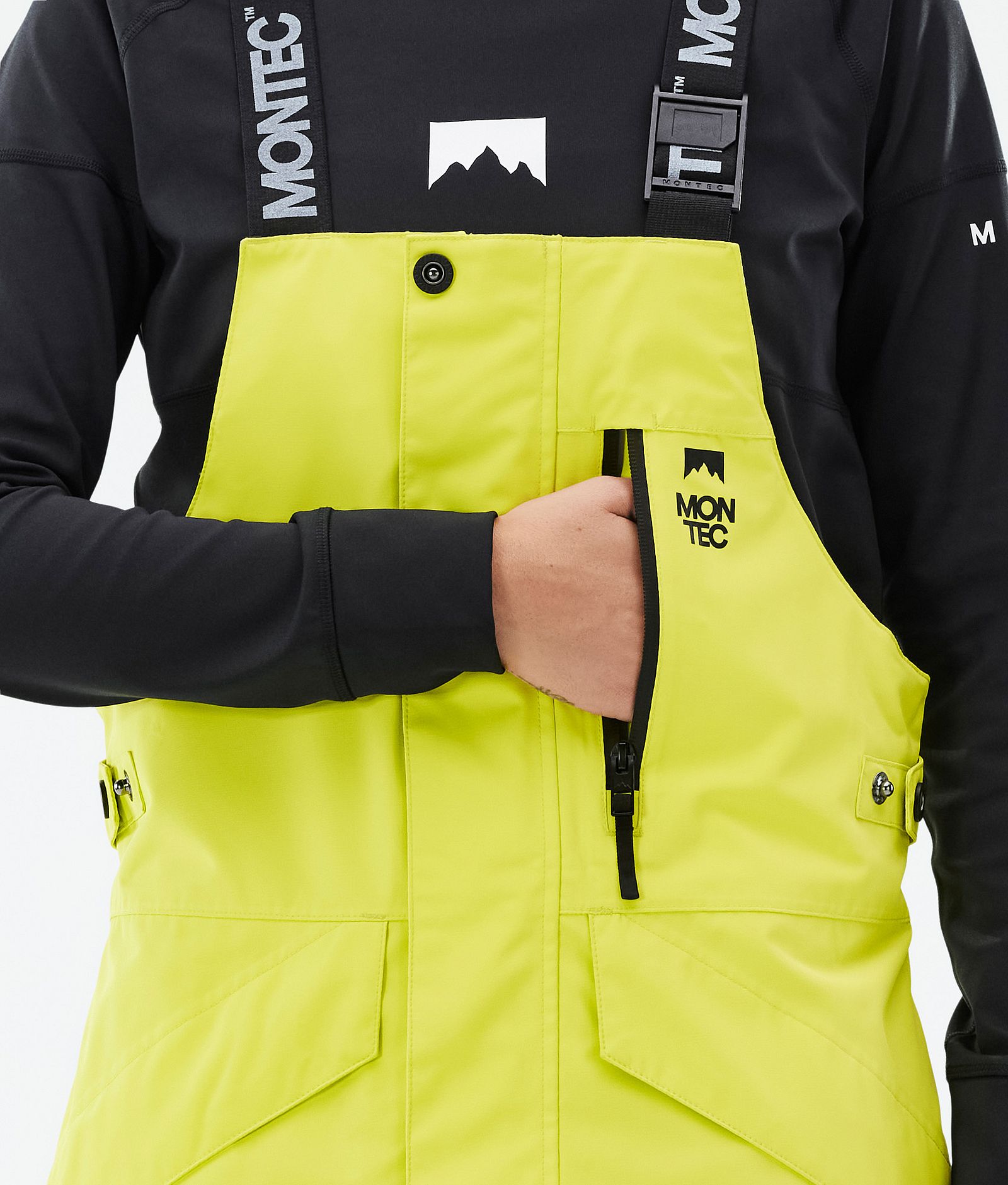 Montec Fawk W Kalhoty na Snowboard Dámské Bright Yellow/Black Renewed, Obrázek 5 z 6