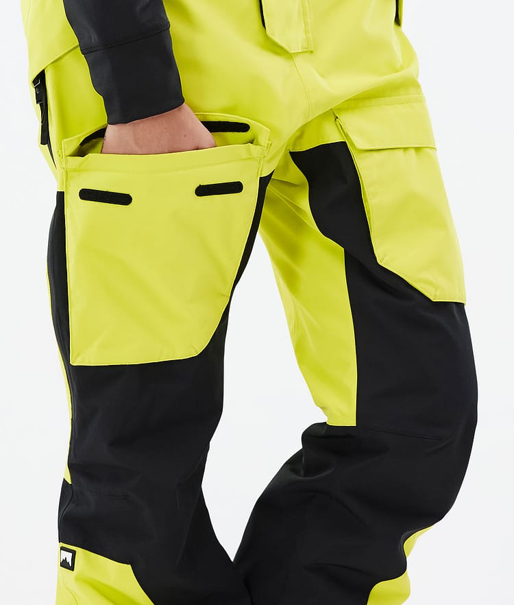 Montec Fawk W Spodnie Narciarskie Kobiety Bright Yellow/Black, Zdjęcie 6 z 6