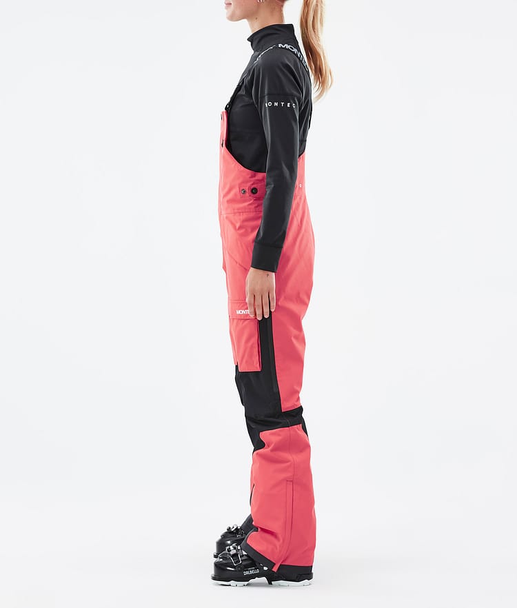 Montec Fawk W Skibroek Dames Coral/Black, Afbeelding 2 van 6