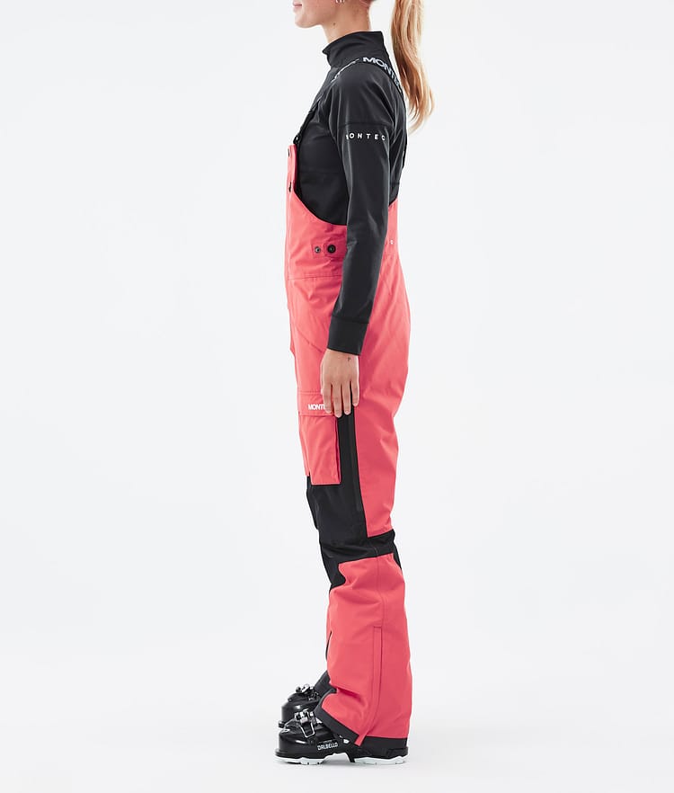 Montec Fawk W Pantalon de Ski Femme Coral/Black, Image 2 sur 6