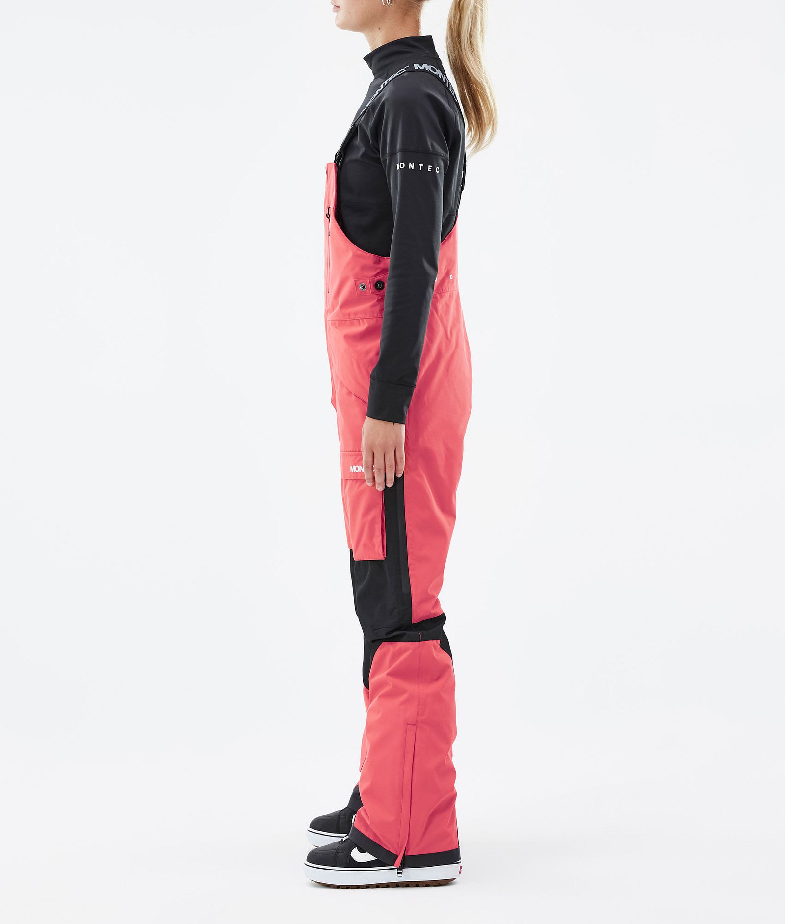 Montec Fawk W Pantalon de Snowboard Femme Coral/Black, Image 2 sur 6