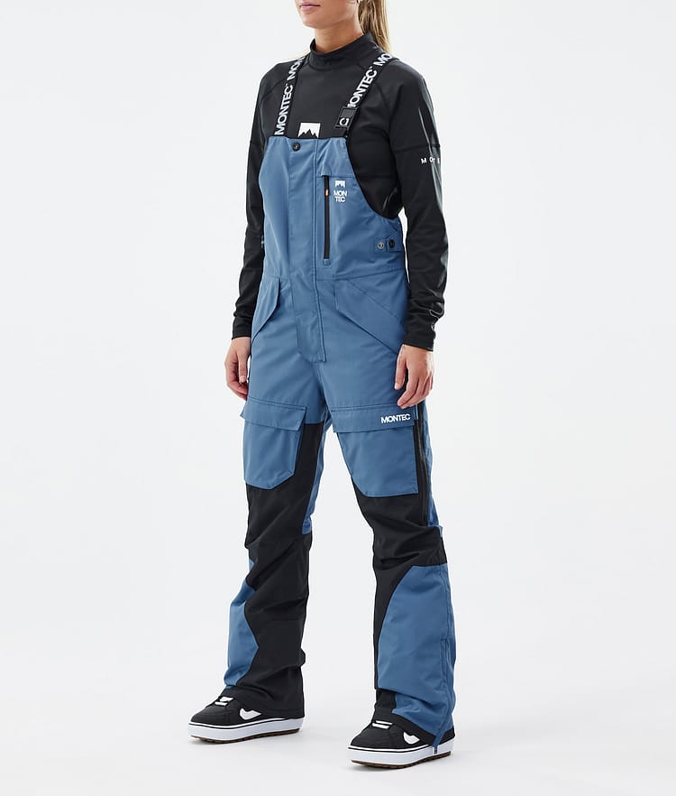 Montec Fawk W Spodnie Snowboardowe Kobiety Blue Steel/Black, Zdjęcie 1 z 7