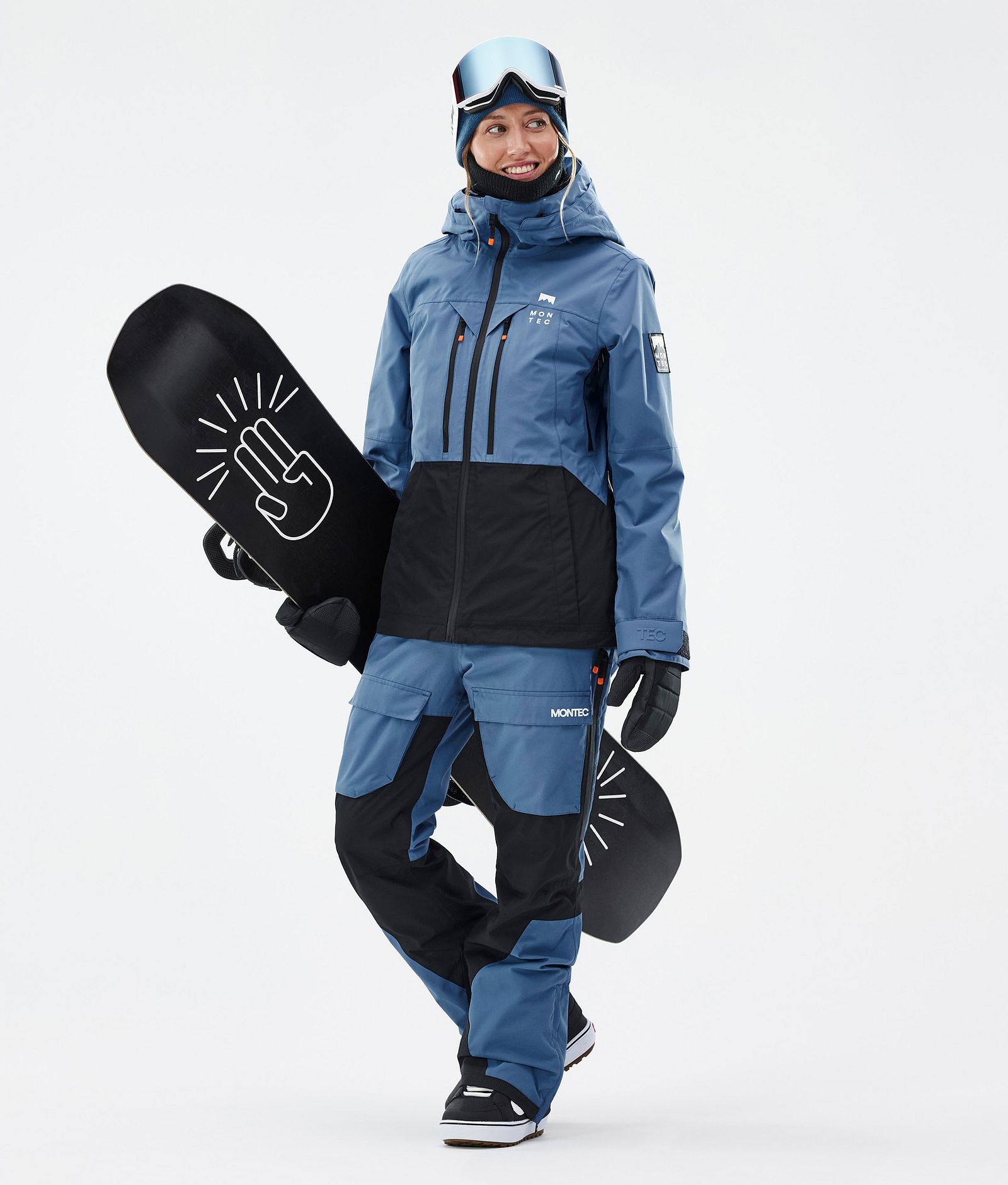 Montec Fawk W Pantalones Snowboard Mujer Blue Steel/Black, Imagen 2 de 7