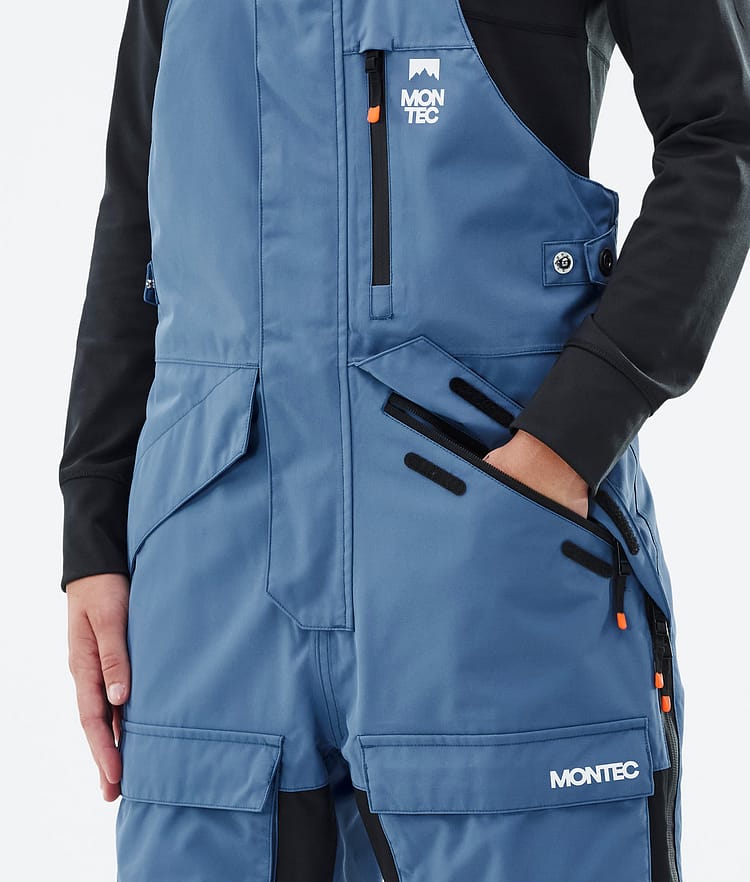 Montec Fawk W Snowboard Broek Dames Blue Steel/Black