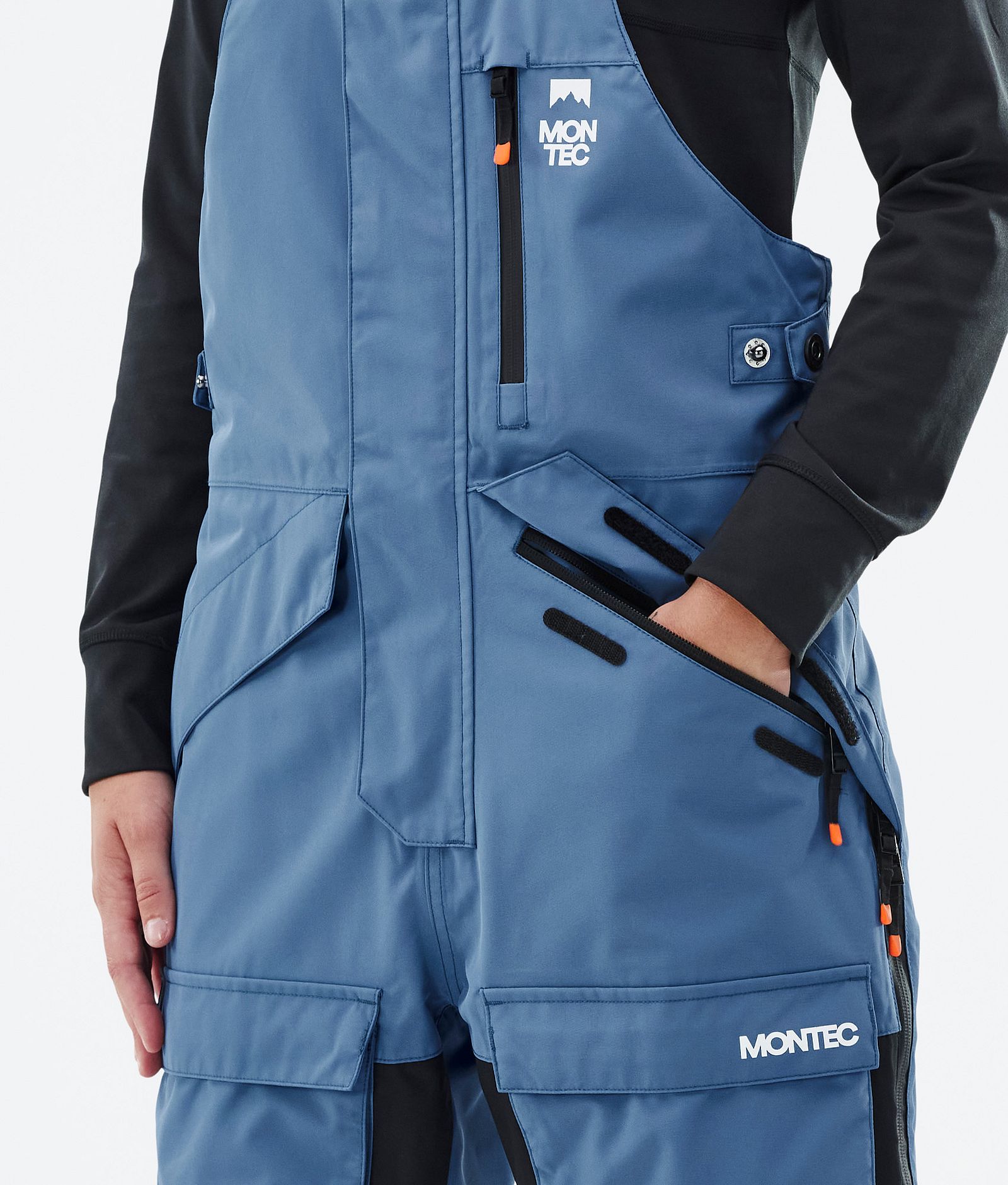 Montec Fawk W Spodnie Snowboardowe Kobiety Blue Steel/Black, Zdjęcie 5 z 7
