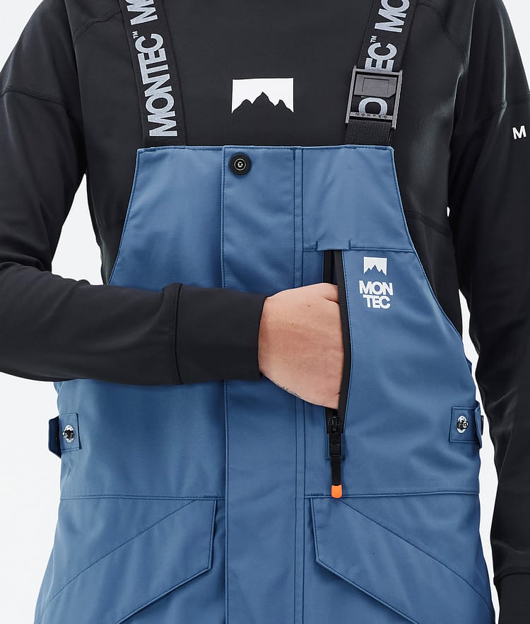 Montec Fawk W Spodnie Snowboardowe Kobiety Blue Steel/Black, Zdjęcie 6 z 7