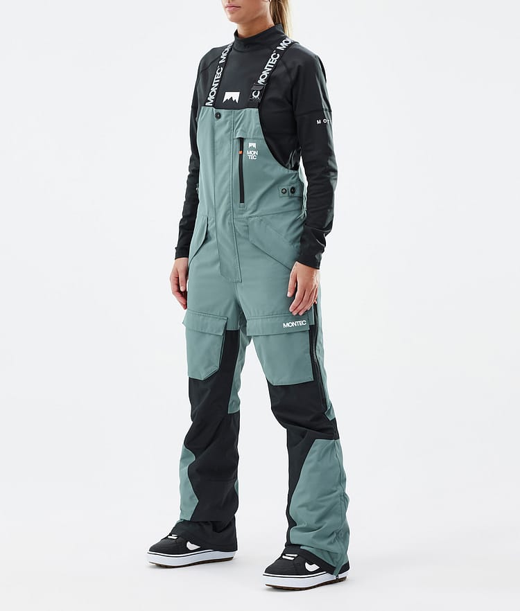 Montec Fawk W Spodnie Snowboardowe Kobiety Atlantic/Black, Zdjęcie 1 z 7