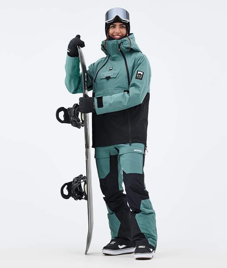 Montec Fawk W Snowboard Broek Dames Atlantic/Black, Afbeelding 2 van 7