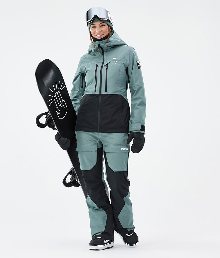 Montec Fawk W Pantalon de Snowboard Femme Atlantic/Black, Image 2 sur 7