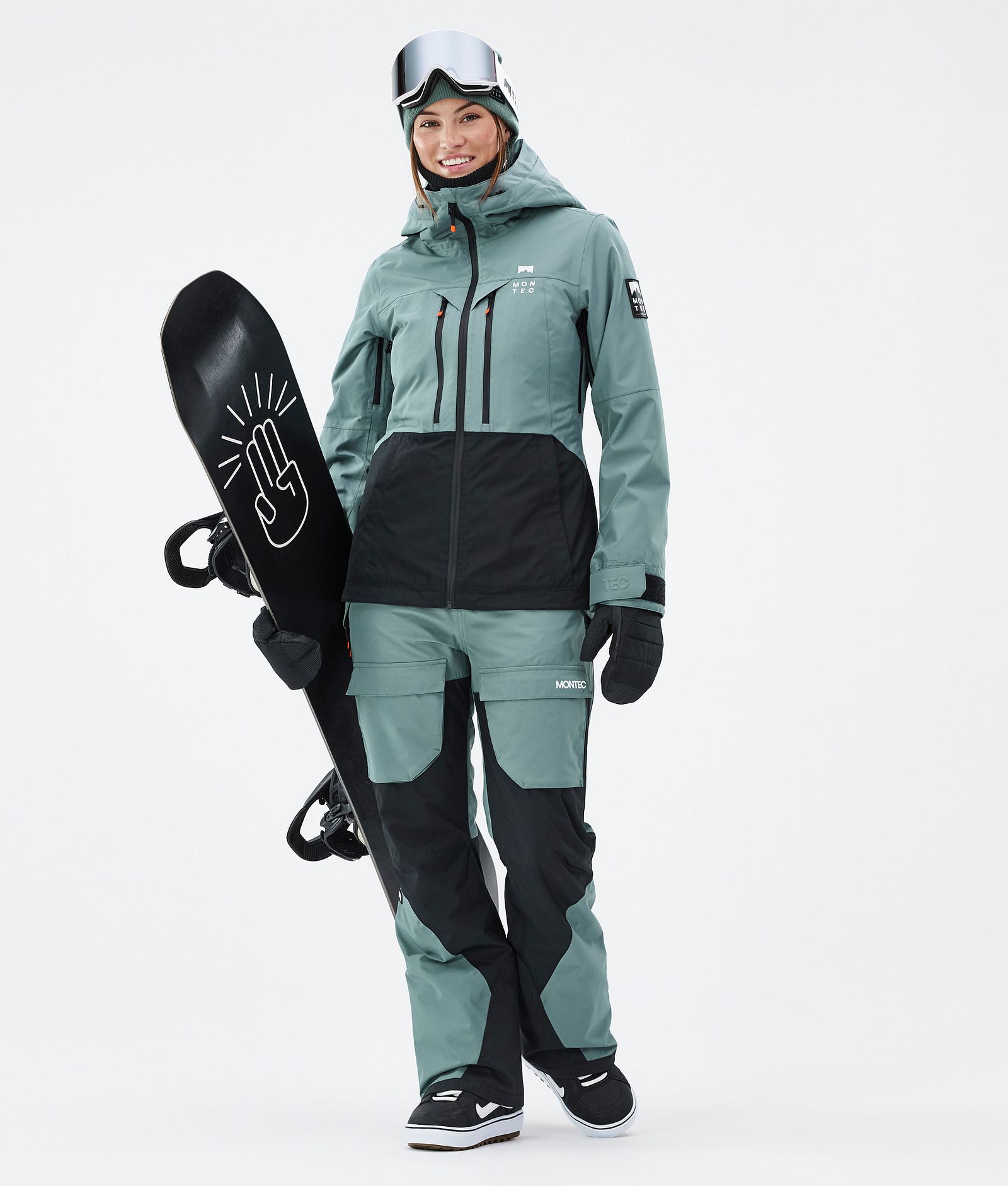 Montec Fawk W Spodnie Snowboardowe Kobiety Atlantic/Black