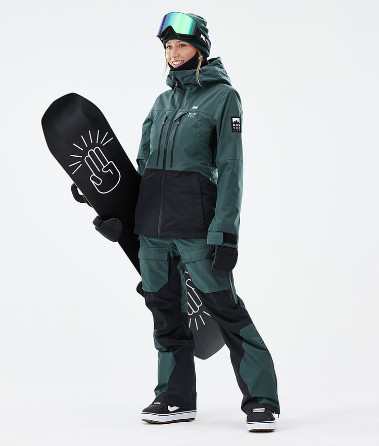 Montec Fawk W Pantaloni Snowboard Donna Dark Atlantic/Black, Immagine 2 di 7