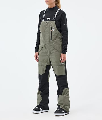 Montec Fawk W Pantalon de Snowboard Femme Greenish/Black