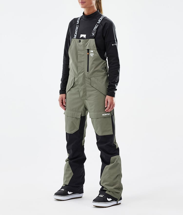 Montec Fawk W Snowboard Broek Dames Greenish/Black