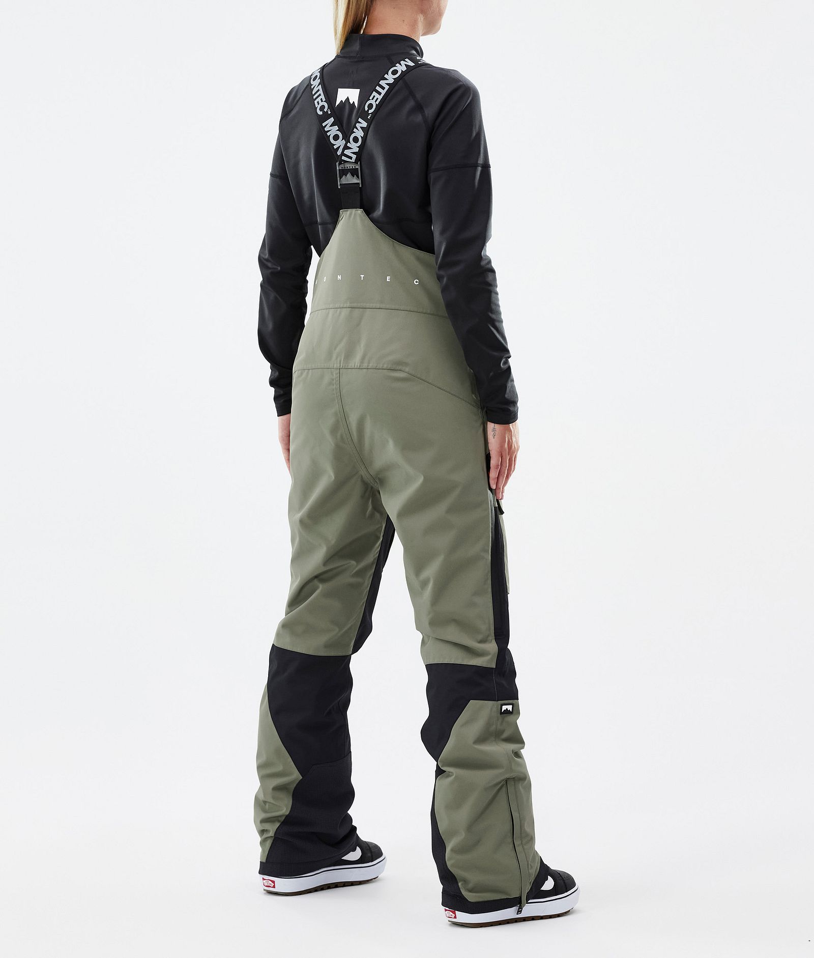 Montec Fawk W Spodnie Snowboardowe Kobiety Greenish/Black, Zdjęcie 4 z 7
