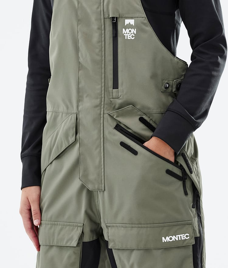 Montec Fawk W Spodnie Snowboardowe Kobiety Greenish/Black, Zdjęcie 5 z 7