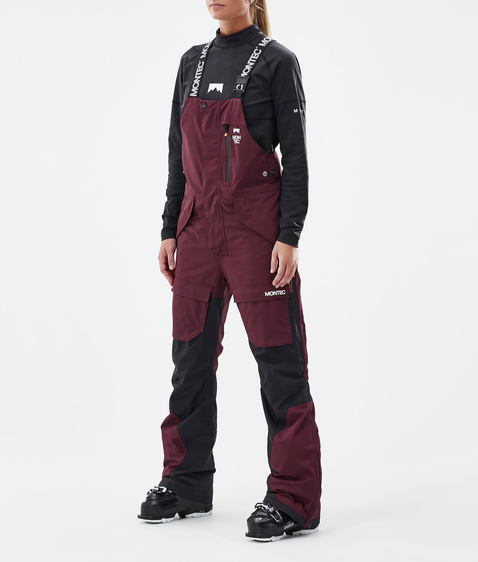 Montec Fawk W Pantalon de Ski Femme Burgundy/Black, Image 1 sur 7