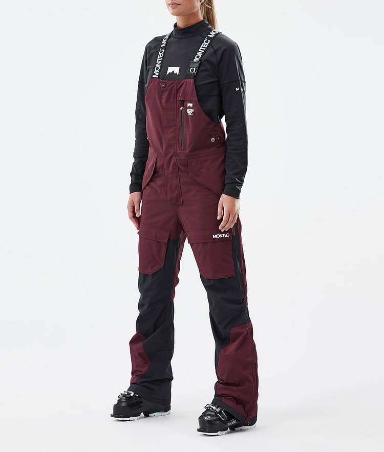 Montec Fawk W Pantaloni Sci Donna Burgundy/Black, Immagine 1 di 7