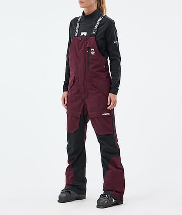 Montec Fawk W Lyžařské Kalhoty Dámské Burgundy/Black