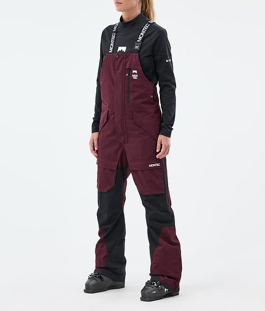 Montec Fawk W Skibroek Dames Burgundy/Black