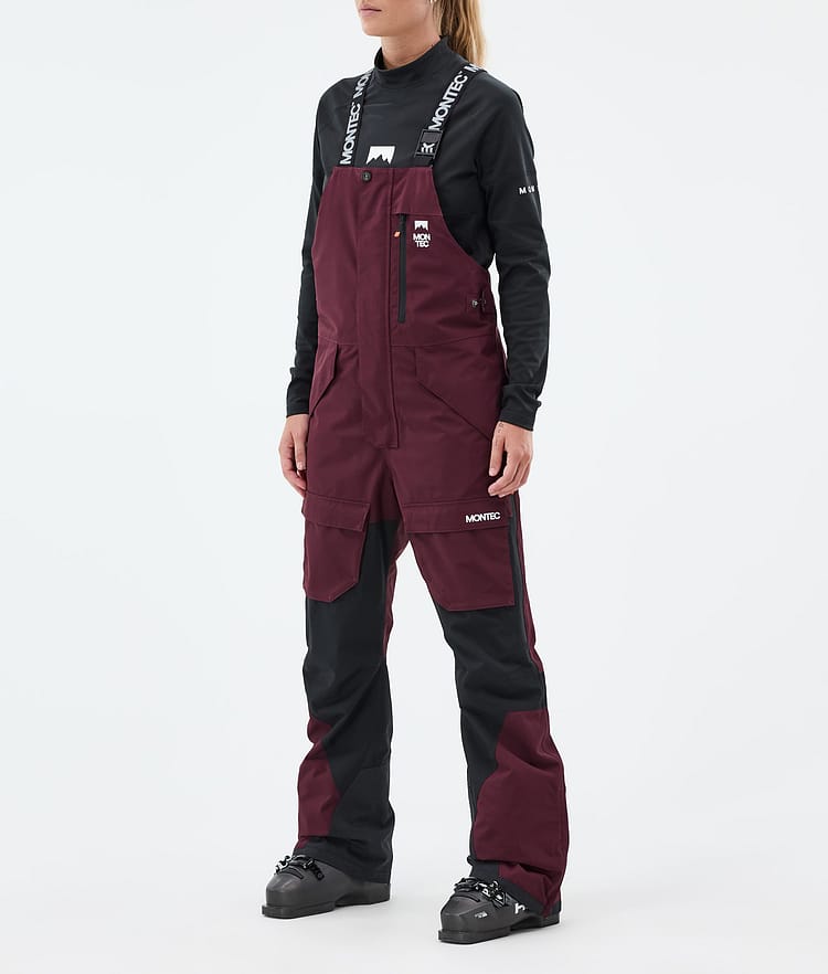Montec Fawk W Skibroek Dames Burgundy/Black, Afbeelding 1 van 7