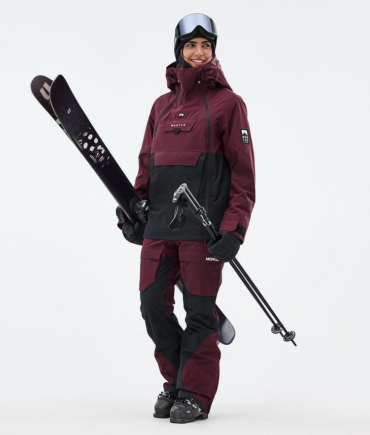 Montec Fawk W Skibroek Dames Burgundy/Black, Afbeelding 2 van 7
