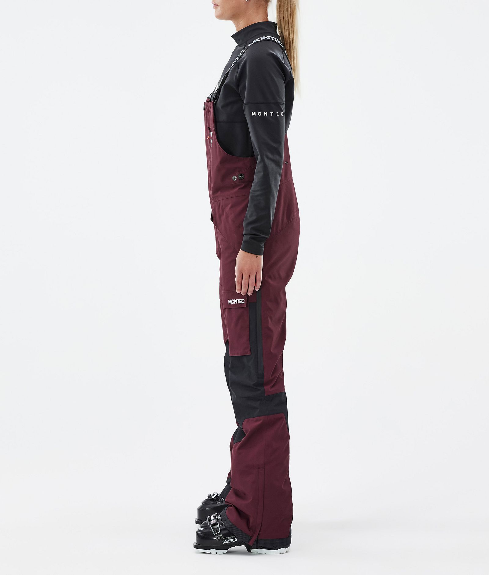 Montec Fawk W Pantalon de Ski Femme Burgundy/Black, Image 3 sur 7