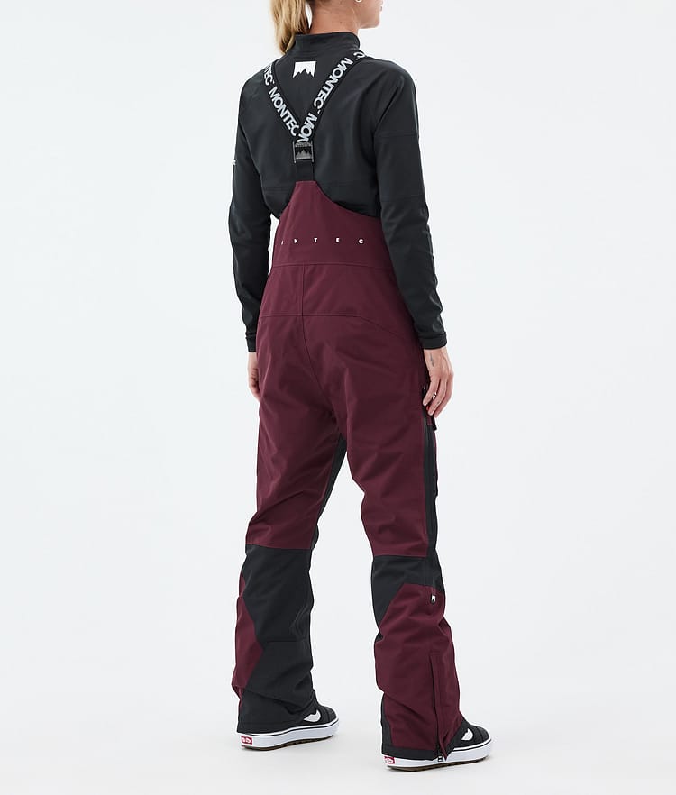 Montec Fawk W Snowboard Broek Dames Burgundy/Black, Afbeelding 4 van 7