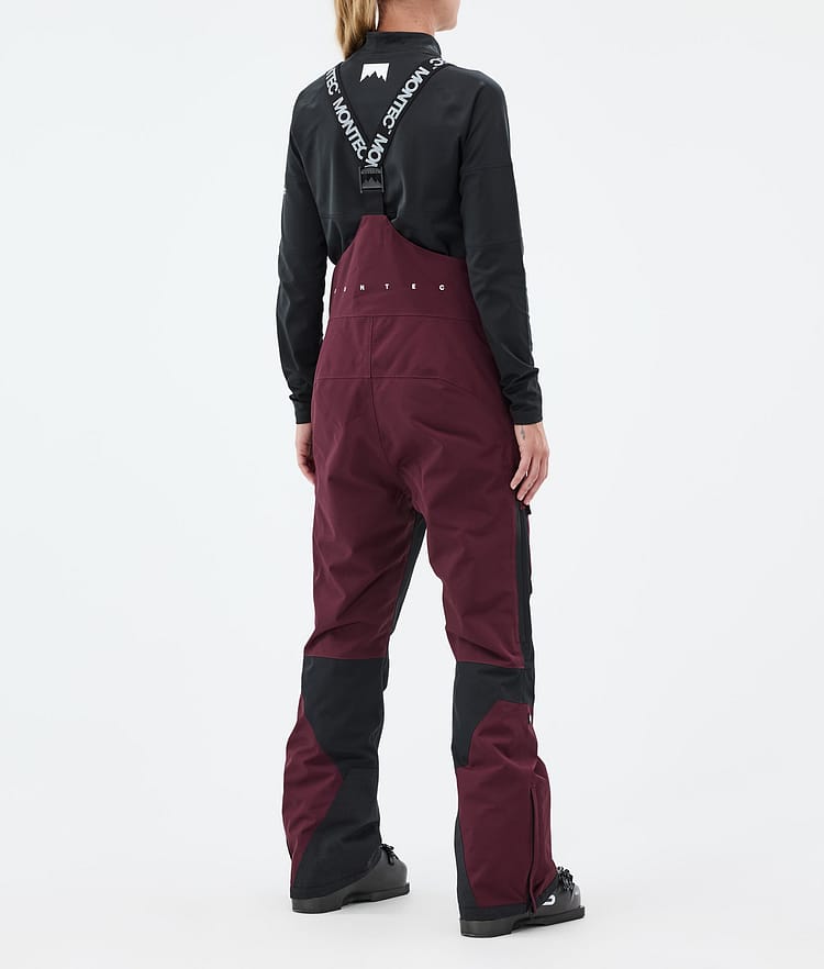 Montec Fawk W Skibroek Dames Burgundy/Black, Afbeelding 4 van 7