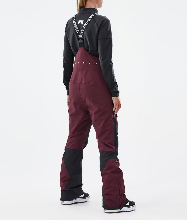 Montec Fawk W Pantaloni Snowboard Donna Burgundy/Black, Immagine 4 di 7